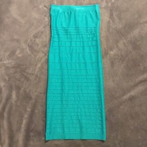 Bebe Aqua Bodycon Dress